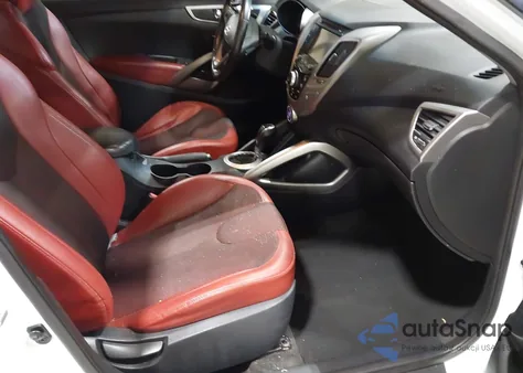 2012 Hyundai Veloster Base W/Red/Black from USA, damaged, VIN KMHTC6AD3CU080878